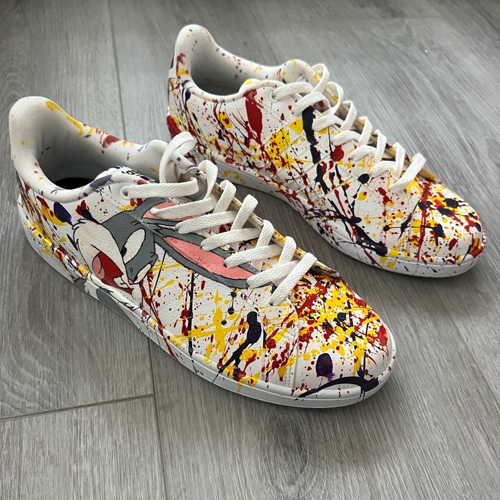 Adidas ortholite float men cartoon design Men SZ 11